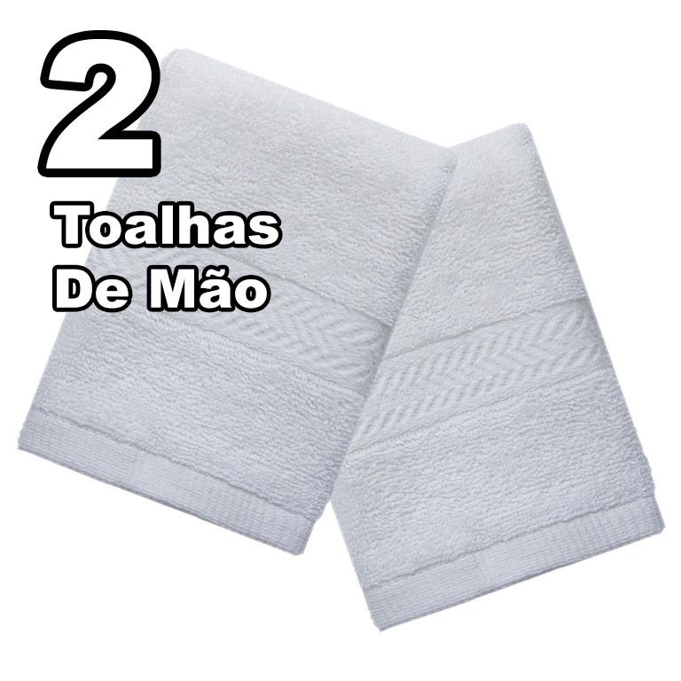 Kit 2 Toalhas De Mão Neo Para Boca Rosto Social Escolar Academia Promoção