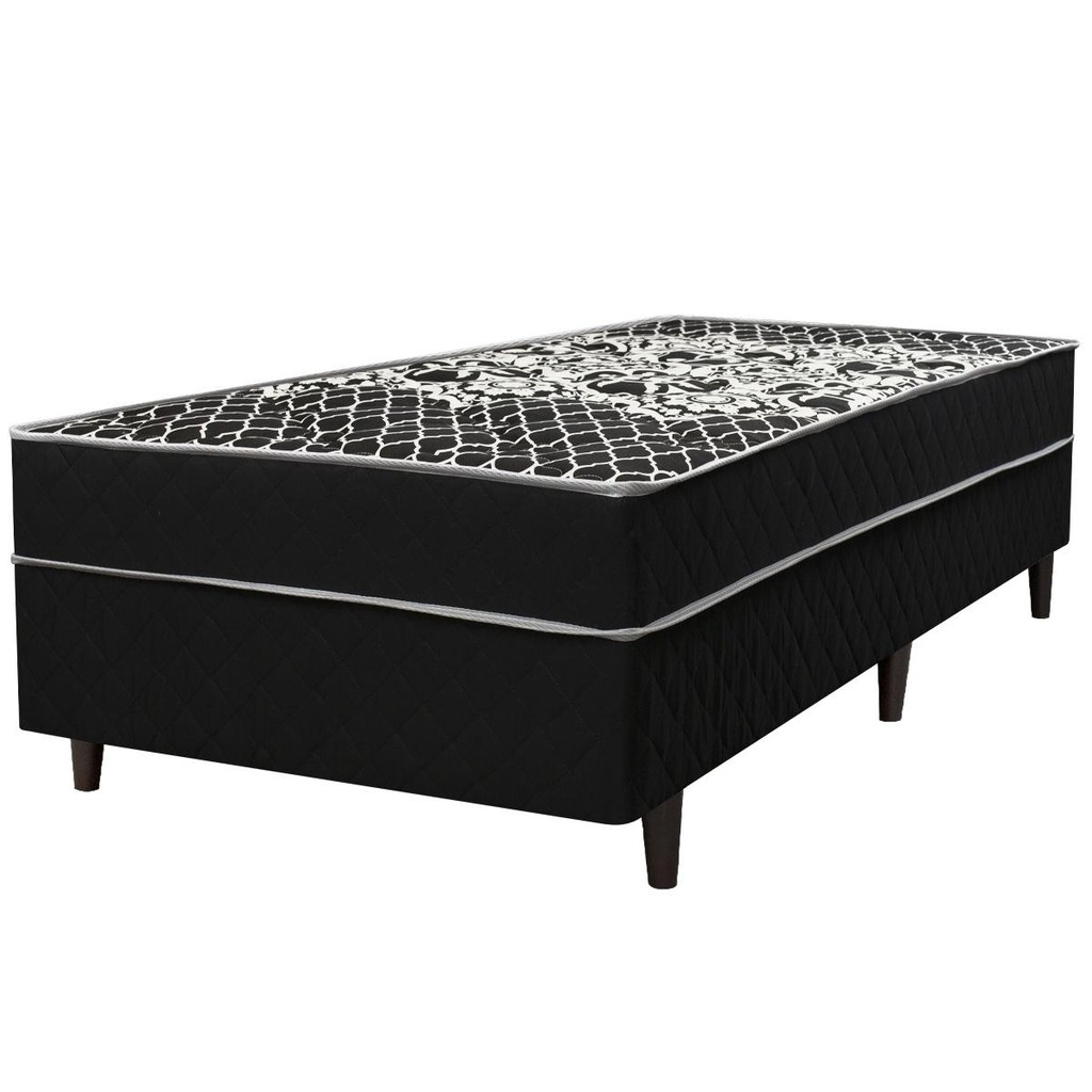 Cama Box Conjugado Solteiro Espuma D28 88x188x51 Uno Simbal | Shopee Brasil