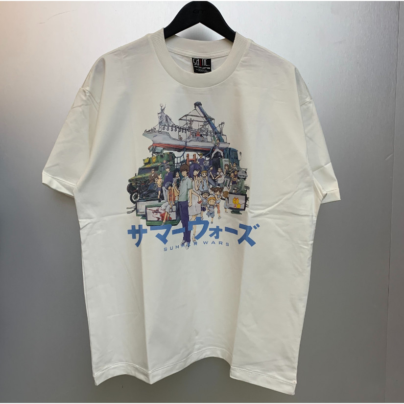 Camiseta unissex de manga curta com novo estilo Saint Michael x Summer Wars x GEEKS REGRA Summer Wars
