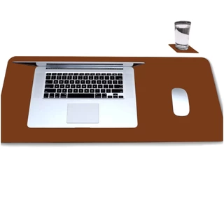 Mouse Pad Couro Sintetico 90x30 Cm + suporte copo