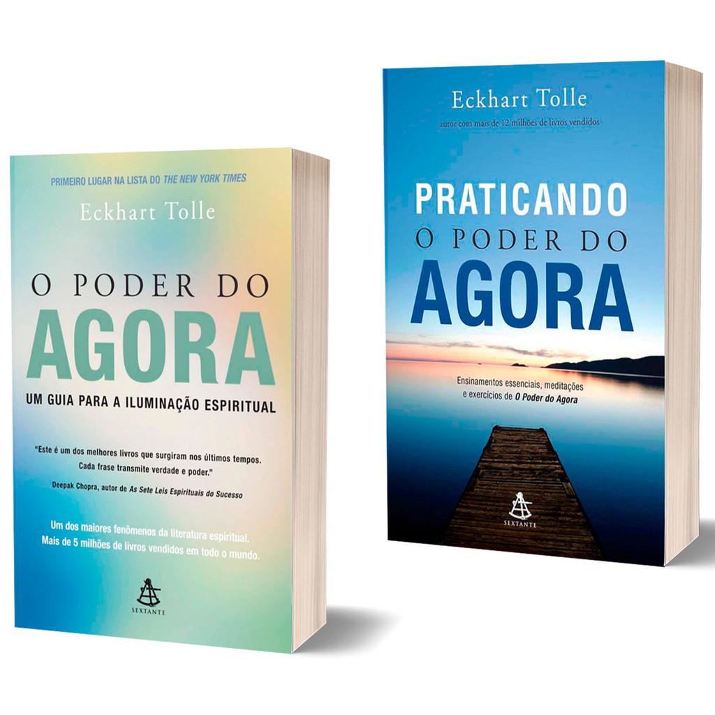 Livro O Poder do Agora + Praticando o Poder do Agora - Eckhart Tolle ...