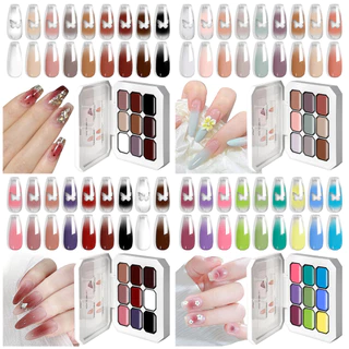 LIMEGIRL Gel Paint 9 Em 1 Conjunto De Paleta De Pigmentos De Esmalte Sólido Para Unhas Design Gradiente Manicure Decoraç em Oferta na Shopee