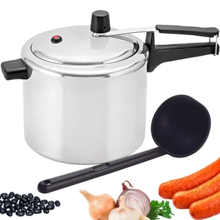 Panela de Pressão Panelux Classic 4,5 Litros em Alumínio Polido e Concha em Nylon em Oferta na Shopee