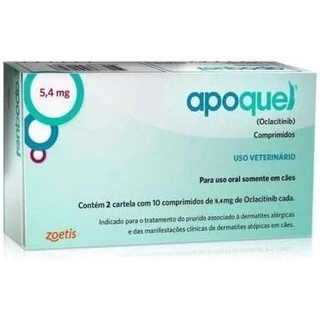 Apoquel 5,4 mg para Cachorro 20 Comprimidos em Oferta na Shopee