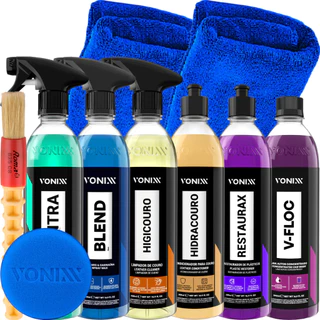 Kit Lavagem Autos Completa Profissional Produtos Vonixx