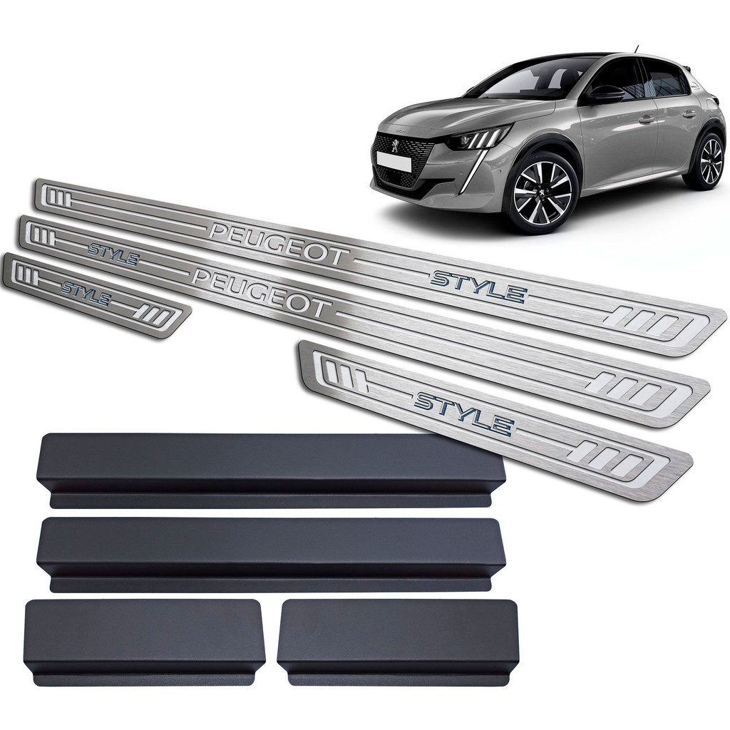 Soleira de Porta Peugeot 208 Style 2021/.. - Aço Inox