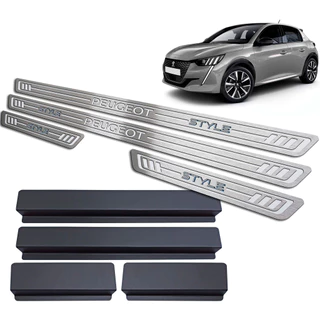 Soleira de Porta Peugeot 208 Style 2021/.. - Aço Inox