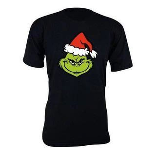 Camiseta camisa estampa grinch rosto basica unissex manga curta