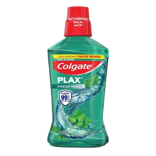 Enxaguante Bucal Colgate Plax Fresh Mint Leve 500ml Pague 350ml em Oferta na Shopee