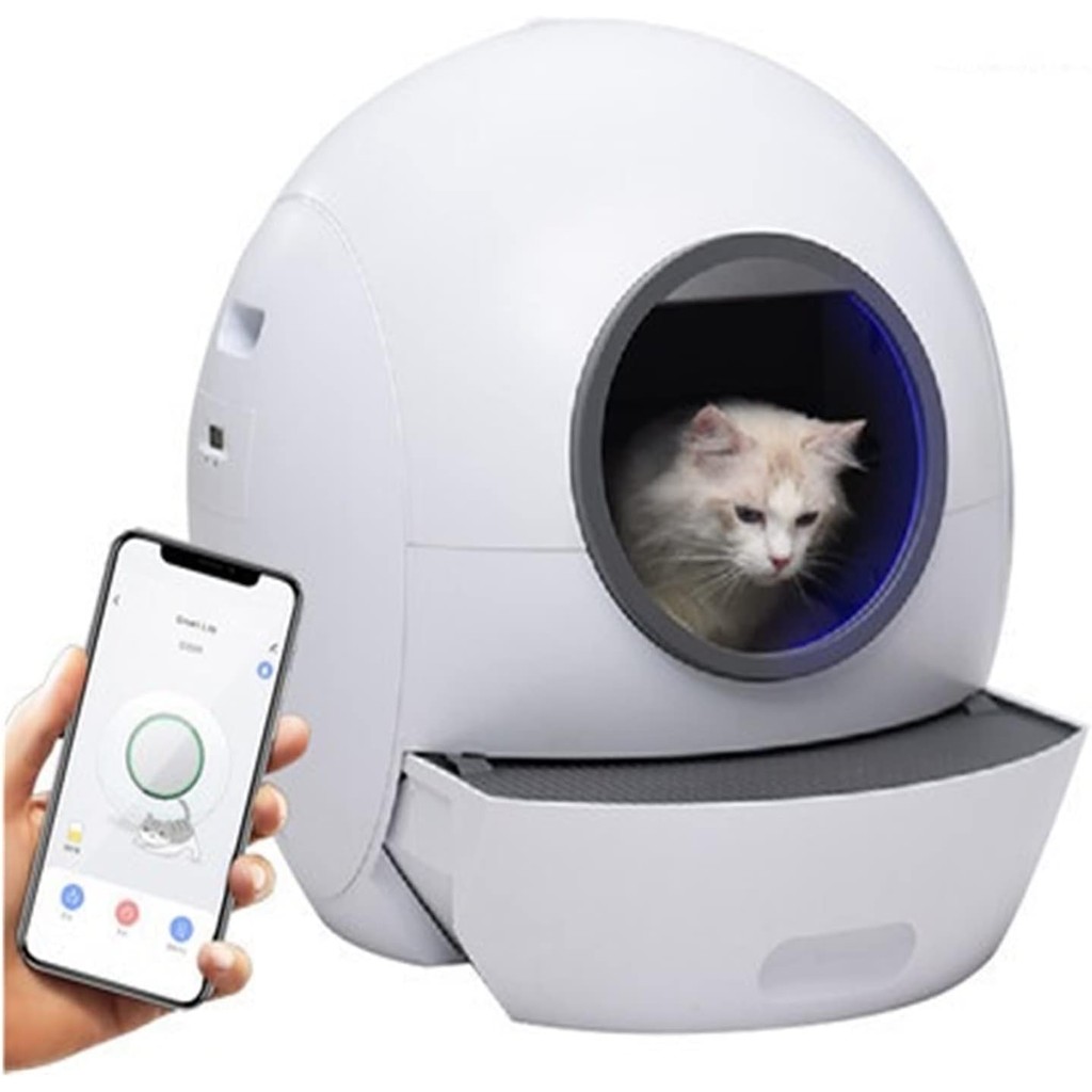 Banheiro de gato Cat Tolilet Wifi Caixa de areia inteligente automática ...