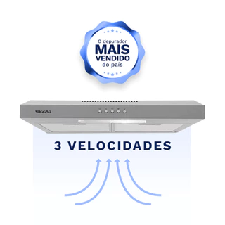 Depurador Exaustor Slim 60Cm Inox DPS162IX Suggar 220V