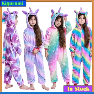 Pijamas infantis 2023 inverno dormindo meninos e meninas unicórnios unidos dinossauros pijamas animais IJGK em Oferta na Shopee