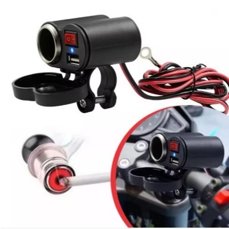 Carregador De Celular Usb Turbo Para Motos+acendedor -envio imediato