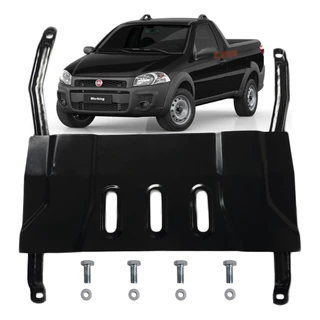 Protetor Carter Peito De Aço Fiat Strada 2013 A 2020