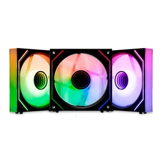 Kit Ventoinhas Mancer Ventus ZX, RGB, 3x120mm, Preta, MCR-VTZX-BK01