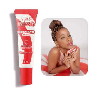 Hidratante Labial Vult e Fruit-tella Vermelho Morango 8ml