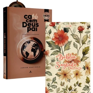 Devocional Café com Deus Pai 2025 + Bíblia Sagrada NVI Brochura Boas Novas em Oferta na Shopee