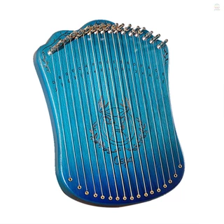 Harpa De Lira De 17 Cordas , Portátil , Madeira De Faia Sólida , Instrumento Musical Com Chave De Afinação , Palhetas Pa