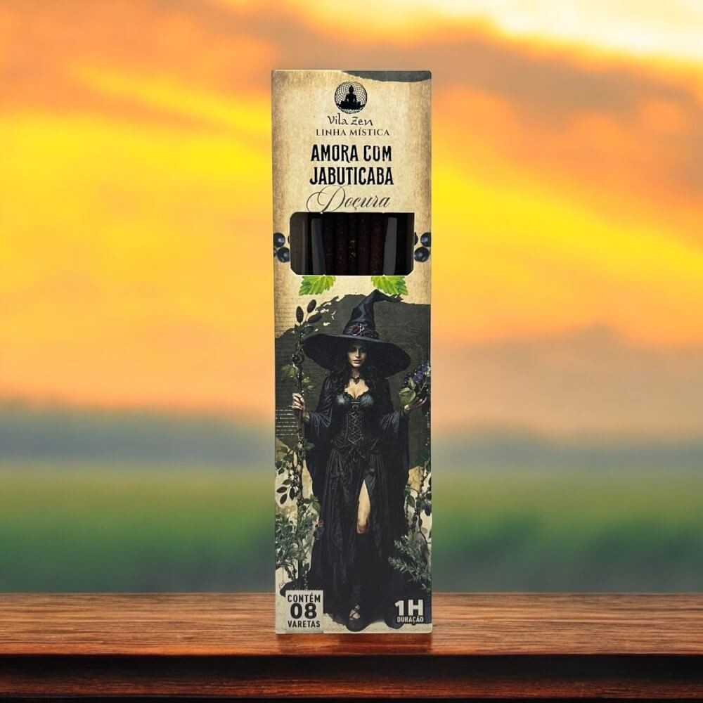 Incenso Natural Vila Zen Linha Mística Das Bruxas Amora Com