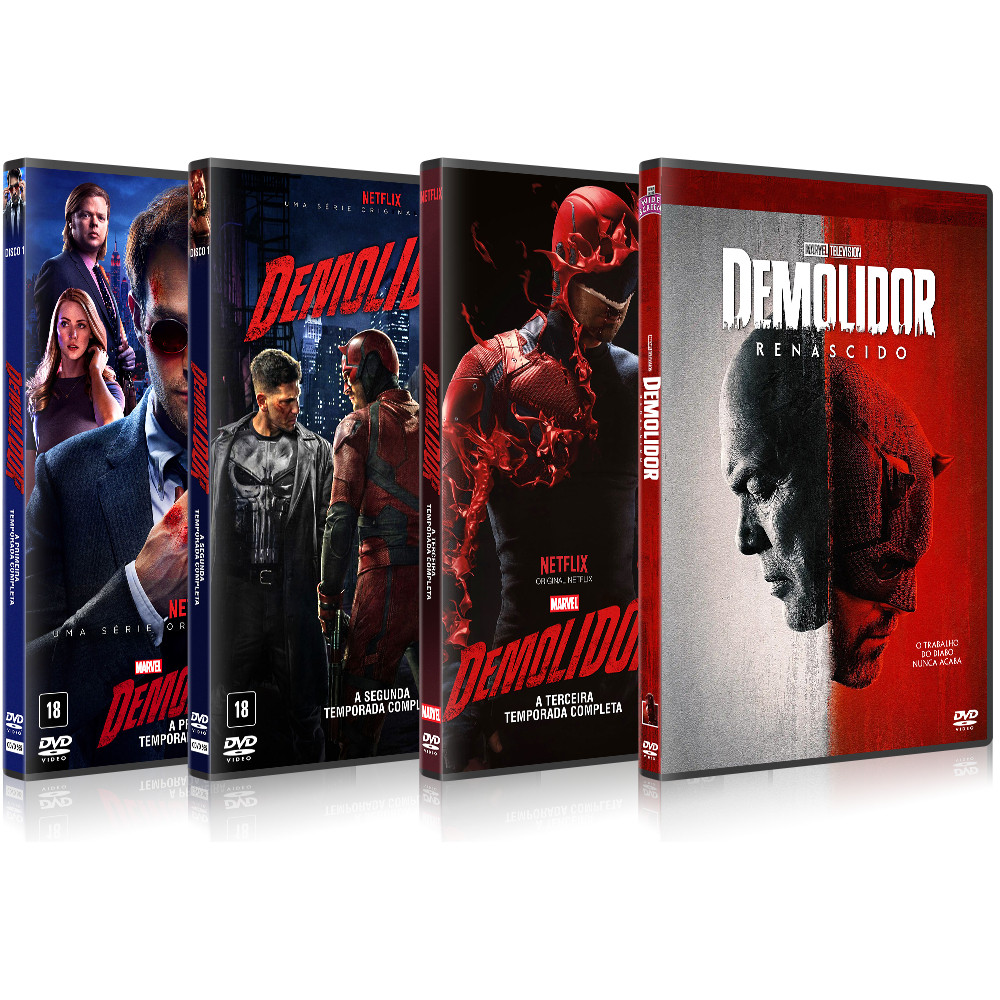 DVD Coleção Série Demolidor com 4 Temporadas Dublado e Legendado Marvel ...