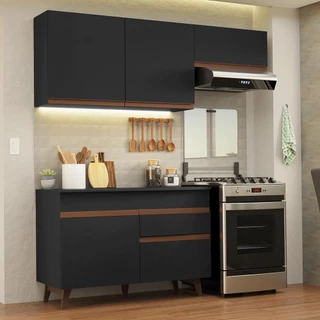 Armário de Cozinha Compacta 190cm Reims Madesa 04 em Oferta na Shopee