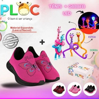 Kit Divertido Ploc : Tênis Borboletas Jogging Ploc + Girafa Led Sortida MENINA em Oferta na Shopee