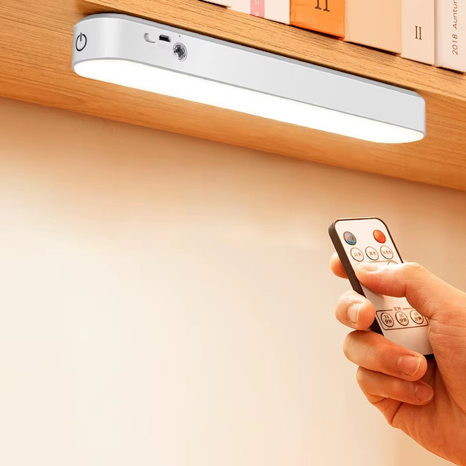 Luminária De Led Sobrepor Bastão Recarregável Sem Fio Com Suporte Magnético E Touch