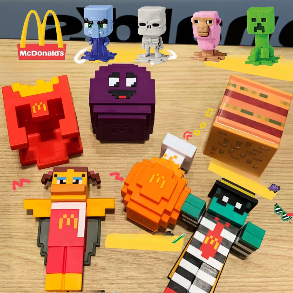 2025 McDonalds Minecraft Happy Meal Toys Mcdo Filme Brinquedos Figura