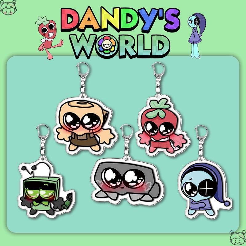 Dandy's World Chaveiros Olhos Lágrimas Mochila Charme Acrílico