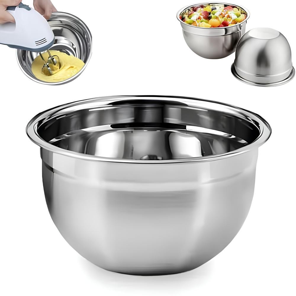 Tigela Bowl Bacia Multiuso 28 cm Profissional Moderna Em Aço