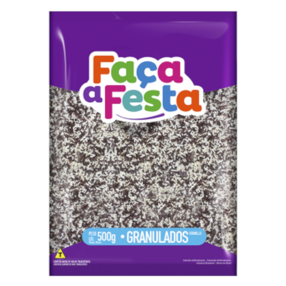Confeito Granulado Faça A Festa Mescaldo 500g Leke Alimentos