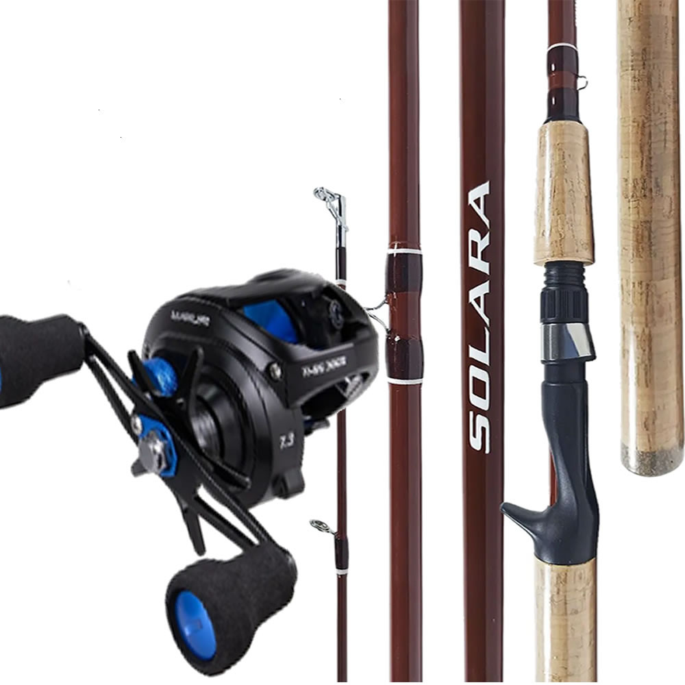 Kit Carretilha Tigon Drag 30lb Vara solara Shimano SLC60 2Pt | Shopee ...