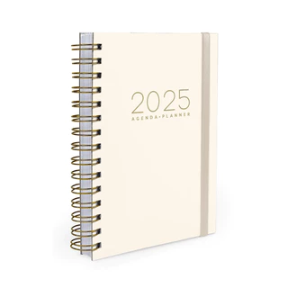 Agenda Planner 1 Dia Por Página 2025 Minimalista Cores