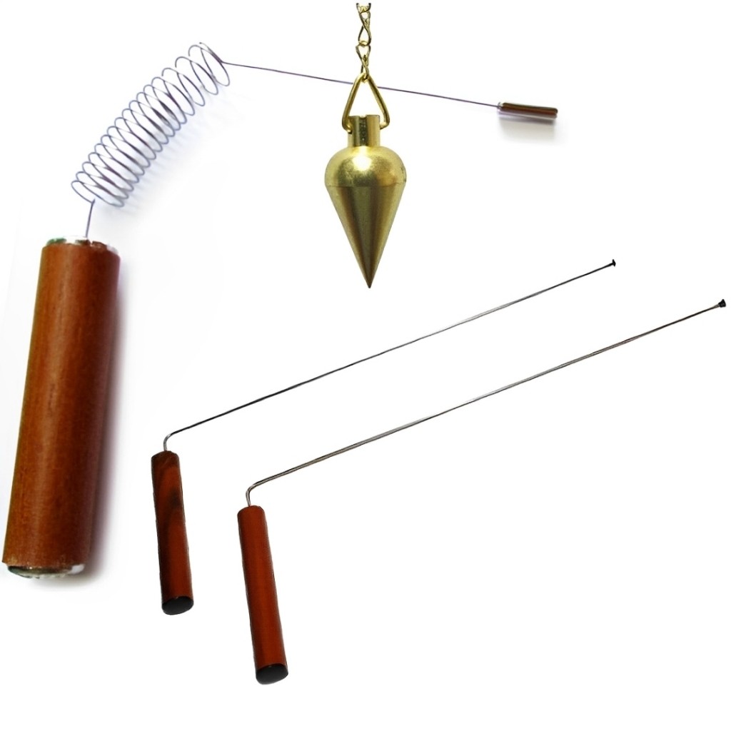 Kit Radiestesia: Dual Rod + Aurímetro Madeira + Pêndulo Metal | Shopee ...