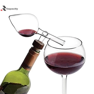Aerador De Vinho De Vidro Com Capacidade, Formato De Pêssego, Garrafa Tinto, Decantador Rápido, Dispensador De Imers