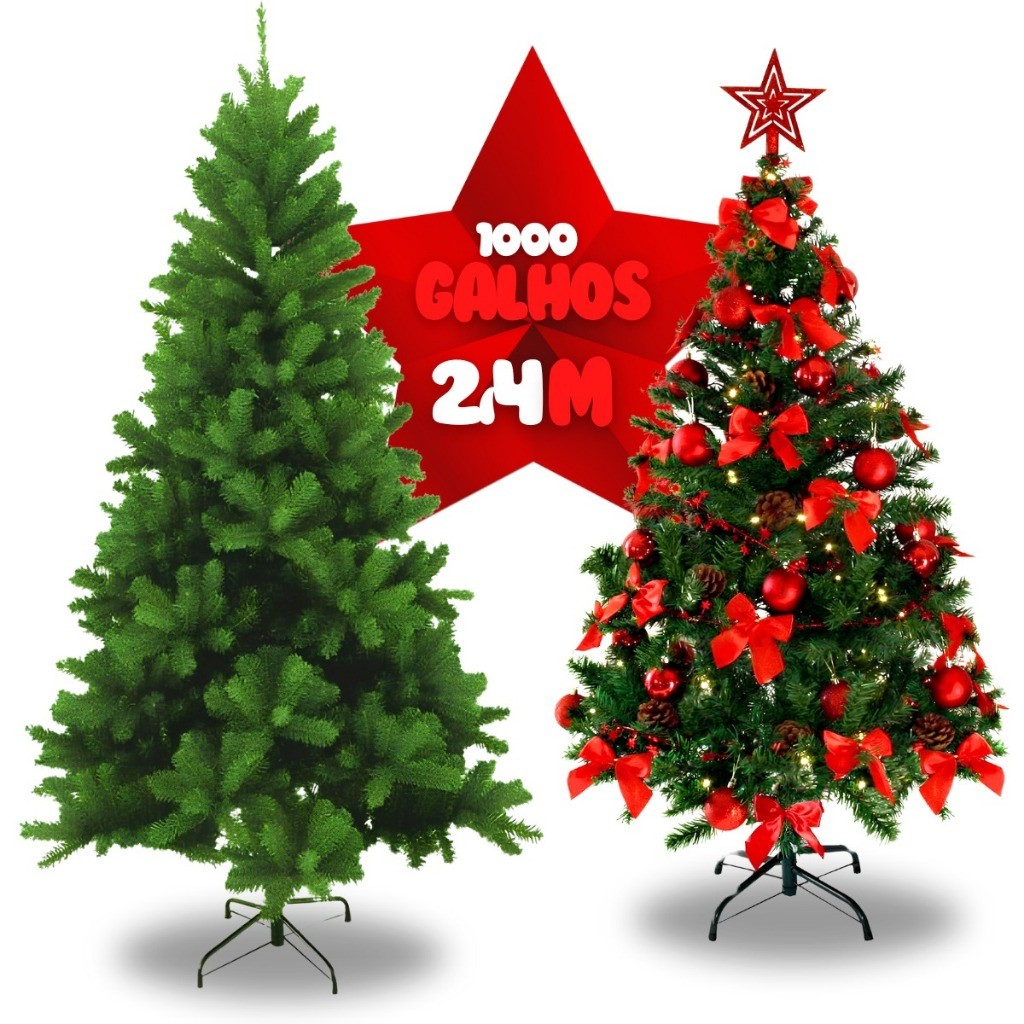 Arvore Natal Pinheiro e Tradicional Super Luxo PREMIUM tamanhos 150 a 240cm ate 1000galhos