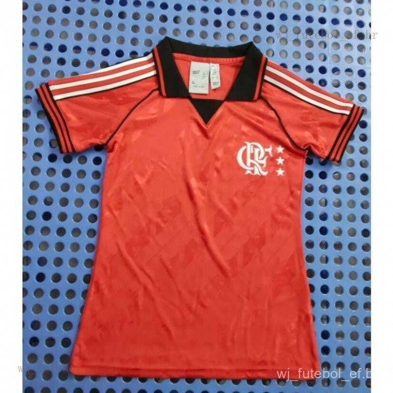 2024-2025 Flamengo Vermelho Retro Futebol T-Shirt [Estilo Feminino] Versão