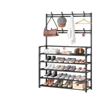 Arara Sapateira Organizadora Cabideiro com Gancho Multiuso Sapato Tenis Roupa Closet Quarto Armários