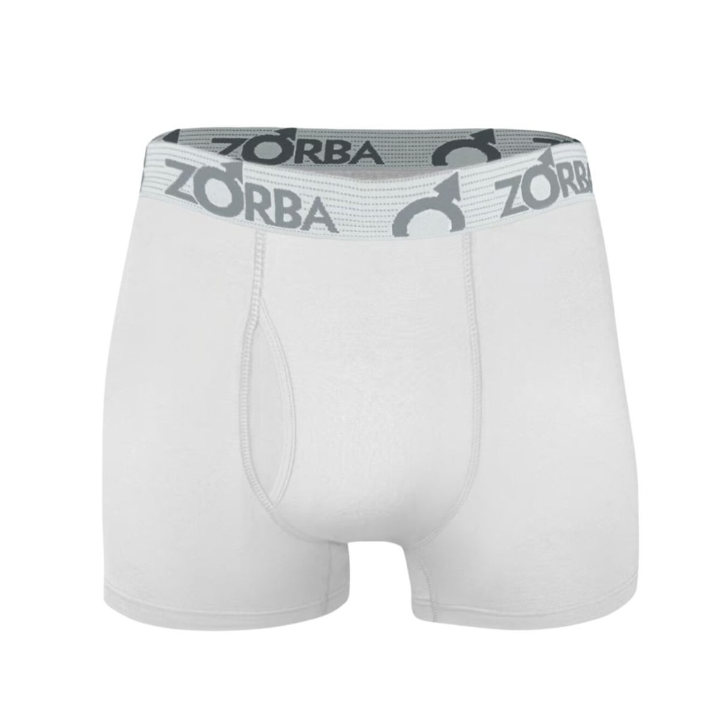 Cueca Zorba 848 Modelagem Boxer Com Abertura Adulto Macia Algodao