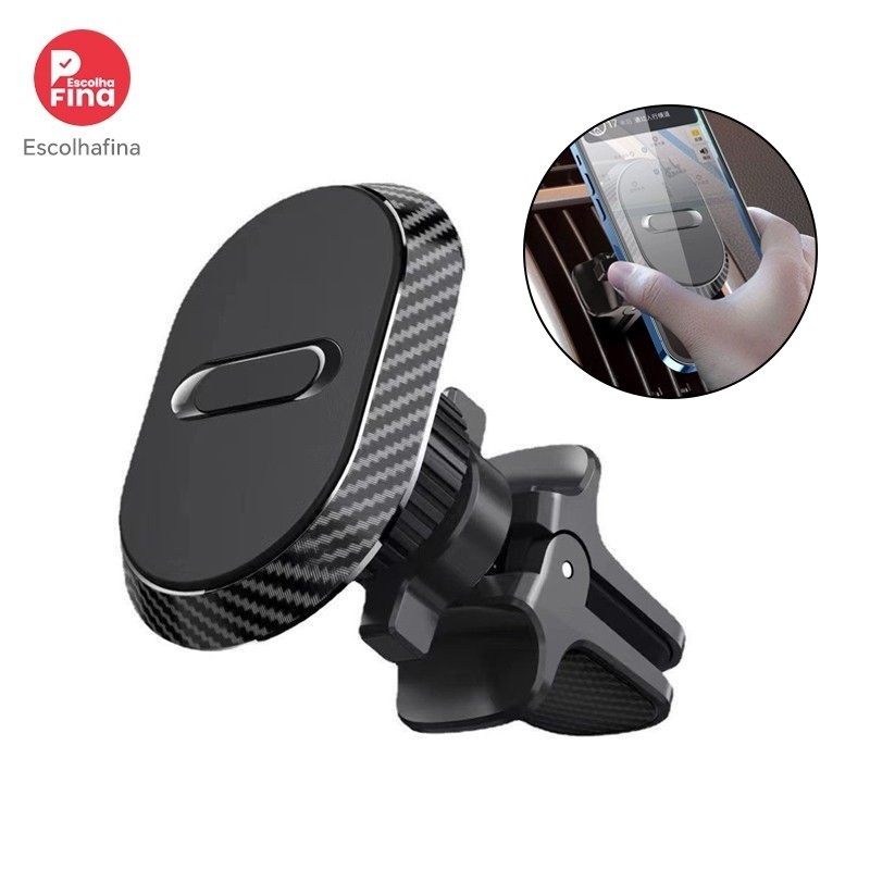 Suporte Automotivo Celular Magnético Imã Carro Veicular 360°