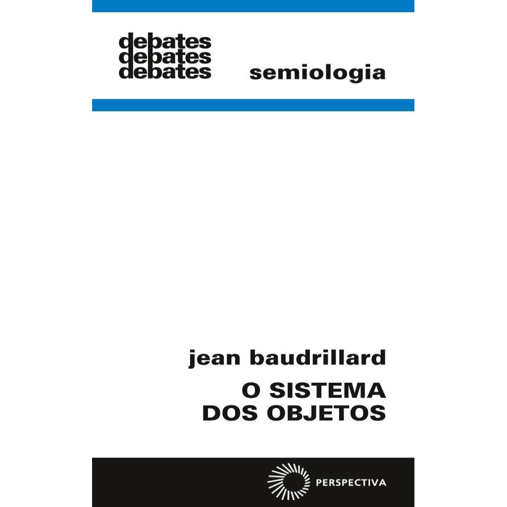 O Sistema dos Objetos autor Jean Baudrillard | Shopee Brasil