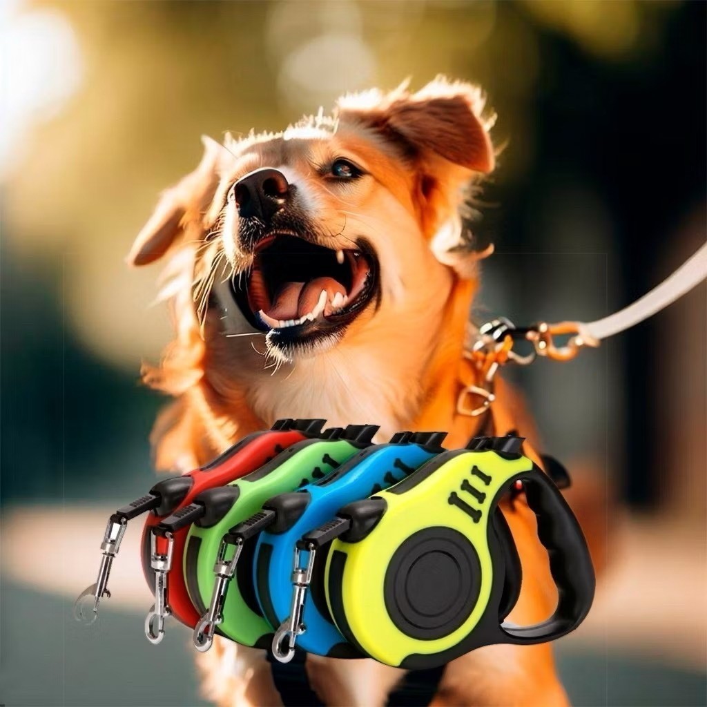 Coleira Guia Retrátil Para Cachorros pet 3/5 Metros ANJGG | Shopee Brasil