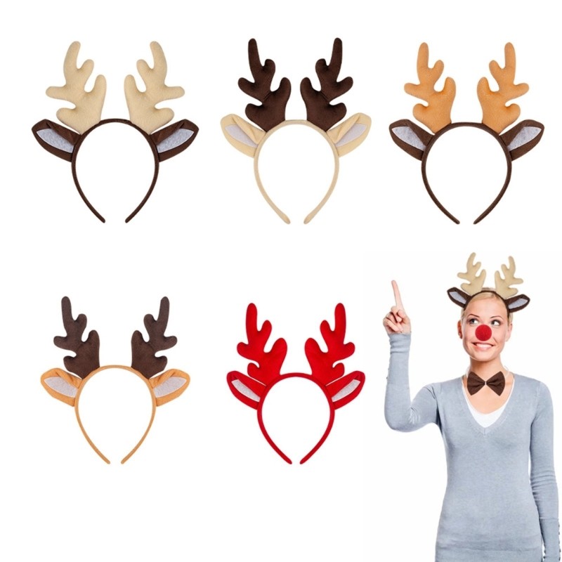 blg Holiday Fun Chifre Rena Branca Para Festa | Shopee Brasil