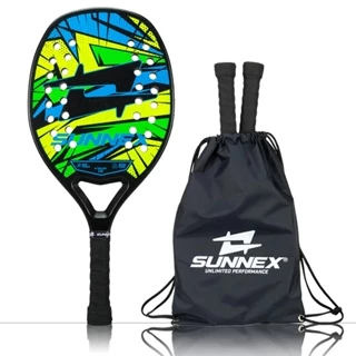 Raquete Beach Tennis Sunnex Thunder Reforço em Carbono 3K 02 em Oferta na Shopee