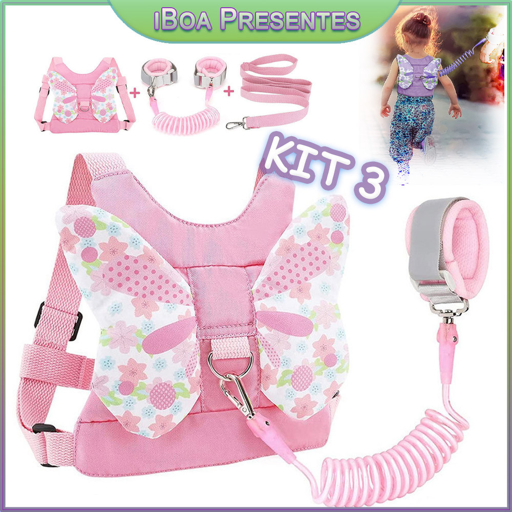 Coleira Infantil Mochila Guia De Segurança Anti Perda Cinta iBoa ...