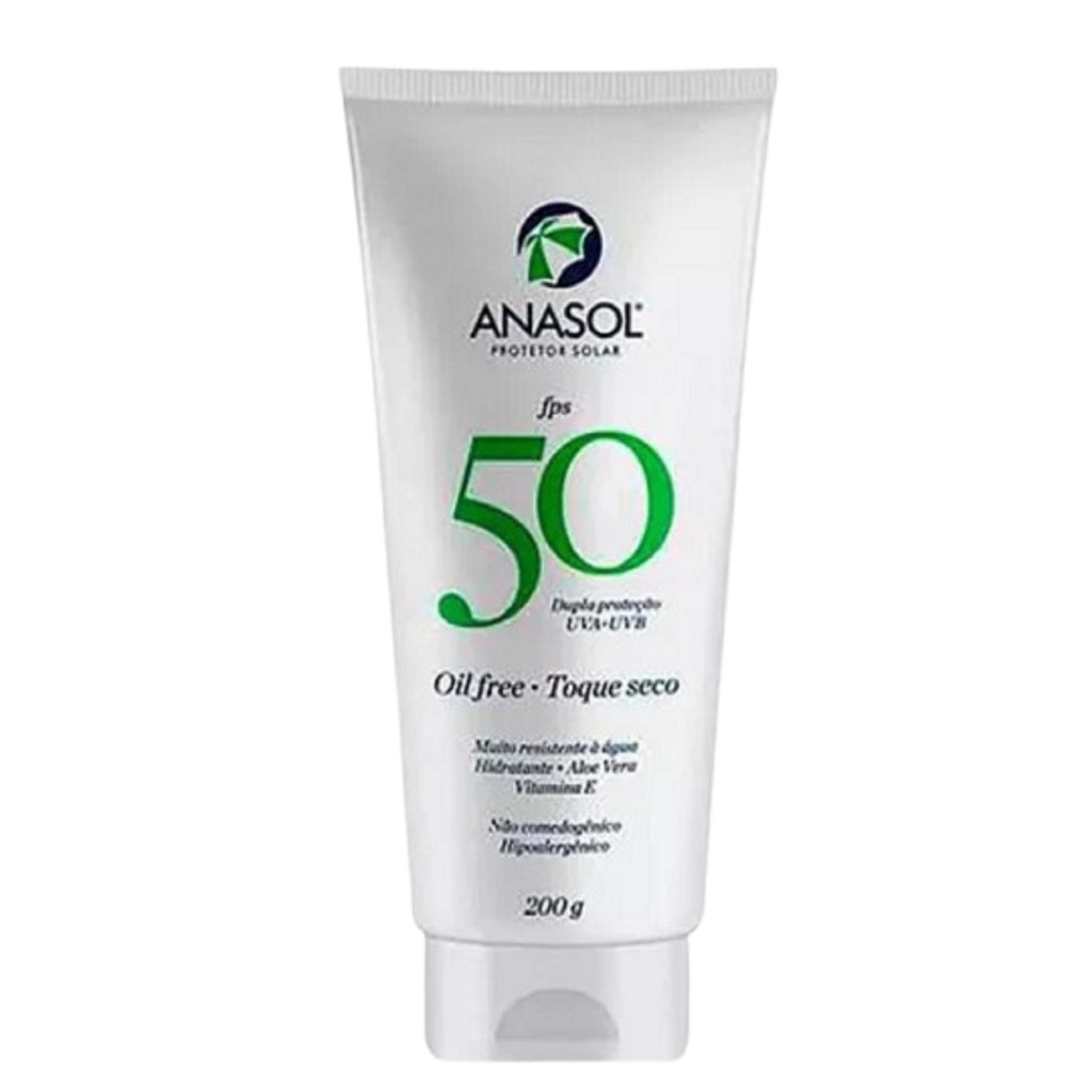 Protetor Solar Fps 50 Oil Free Toque Seco 200ml - Anasol | Shopee Brasil