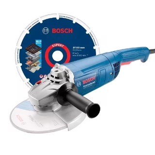 Esmerilhadeira Angular 9'' - 127V - GWS 2200-230 Com Disco de Corte Diamantado - Bosch em Oferta na Shopee