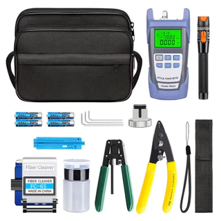 Kit De Ferramentas Fibra 15 em 1 Para Conectorização Óptica Professional FTTH Com Bolsa Portátil 15pcs