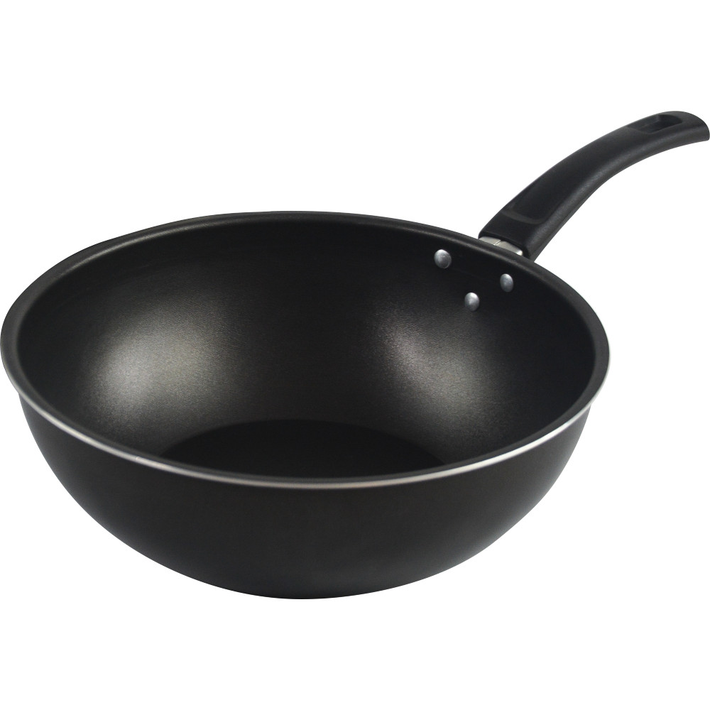 Wok Teflonada Preta - Madefer Inox 26- 3L | Shopee Brasil
