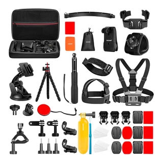 Kit de Acessórios 50 em 1 Neewer GP-50 p/Câmera Ação Preto